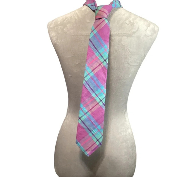 Jacob’s Robert’s Other - Jacob’s Robert’s LTD turquoise madras plaid vintage classic preppy acade…